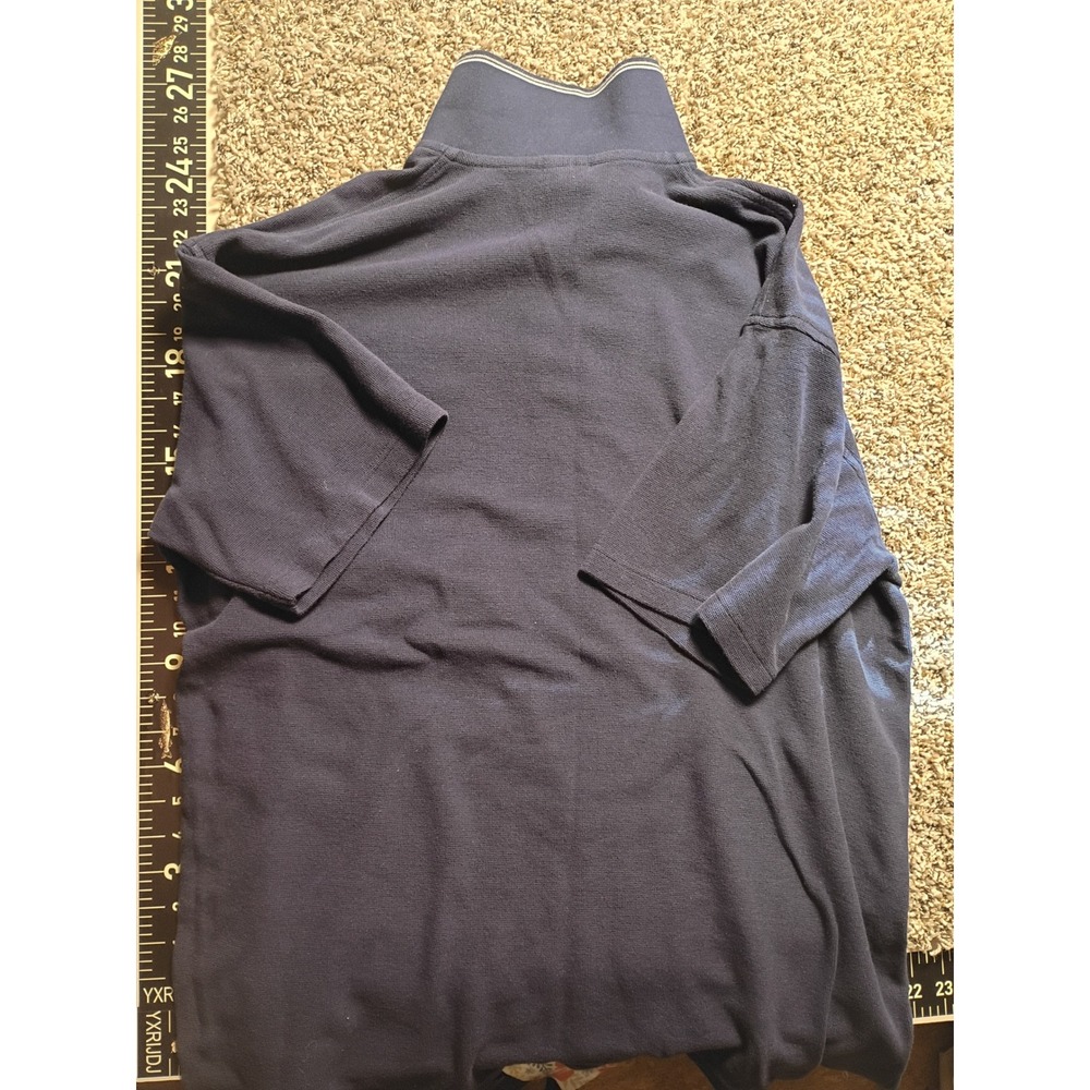 Vintage 2000 Warner Bros Studio Store Taz Control Freak Polo Shirt Navy Blue XL - Picture 8 of 9